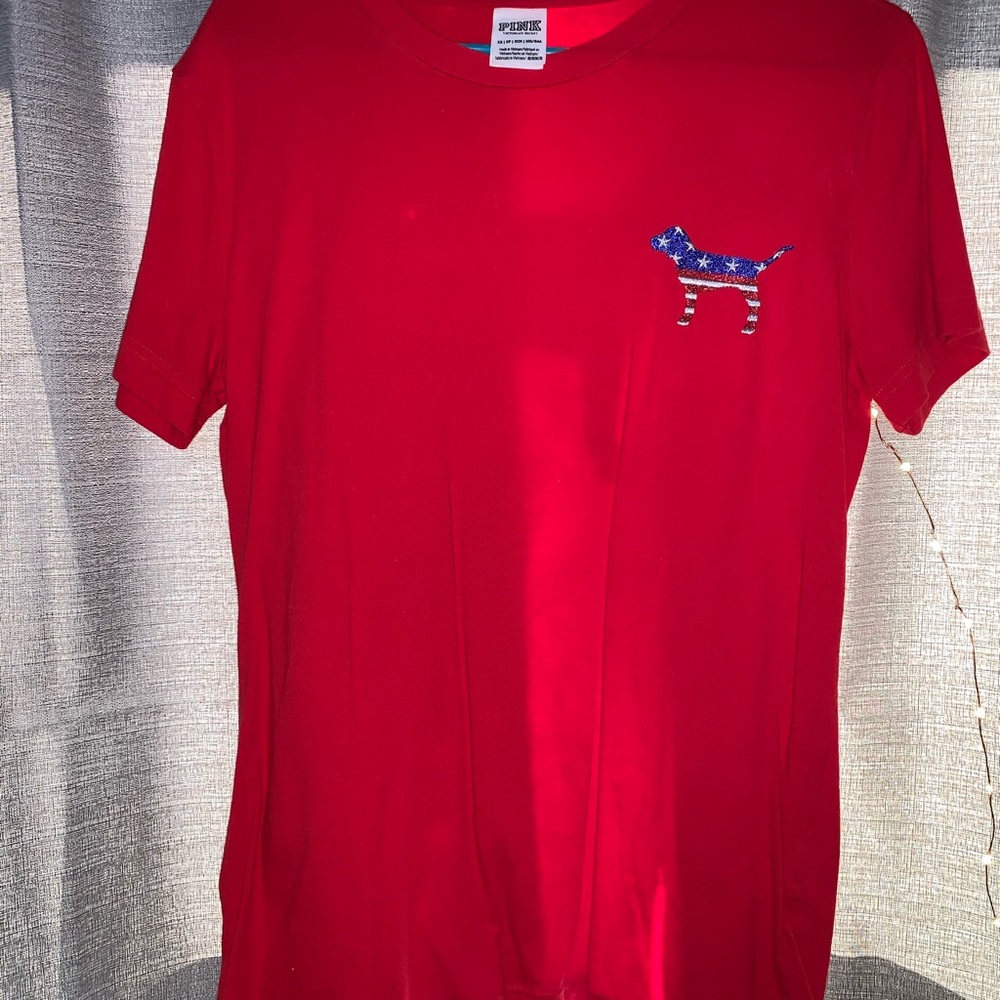 Red 4th of July tee